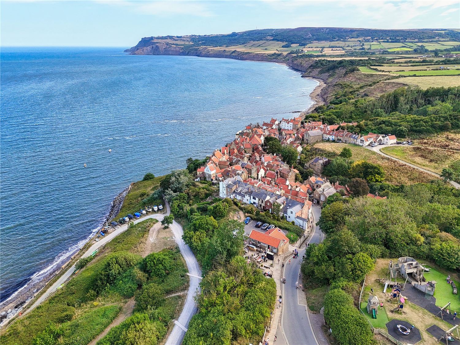 Ariel view of Robin Hood's Bay